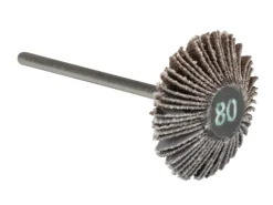Bench Essentials By Cooksongold Emery Flap Wheel, Knife Edge 80 Grit