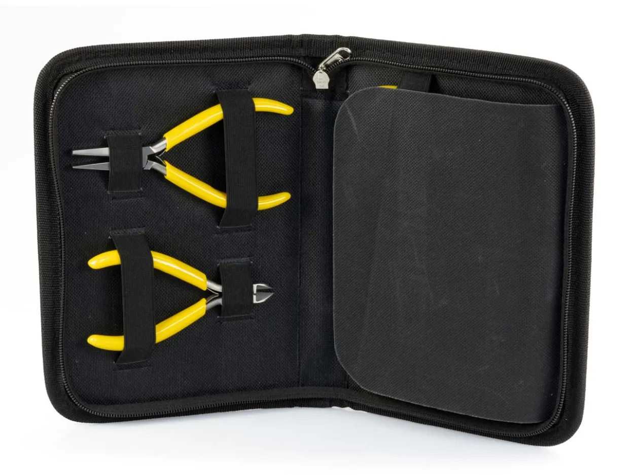Bench Essentials By Cooksongold Zipper Case With 5 Pliers - Starter Set