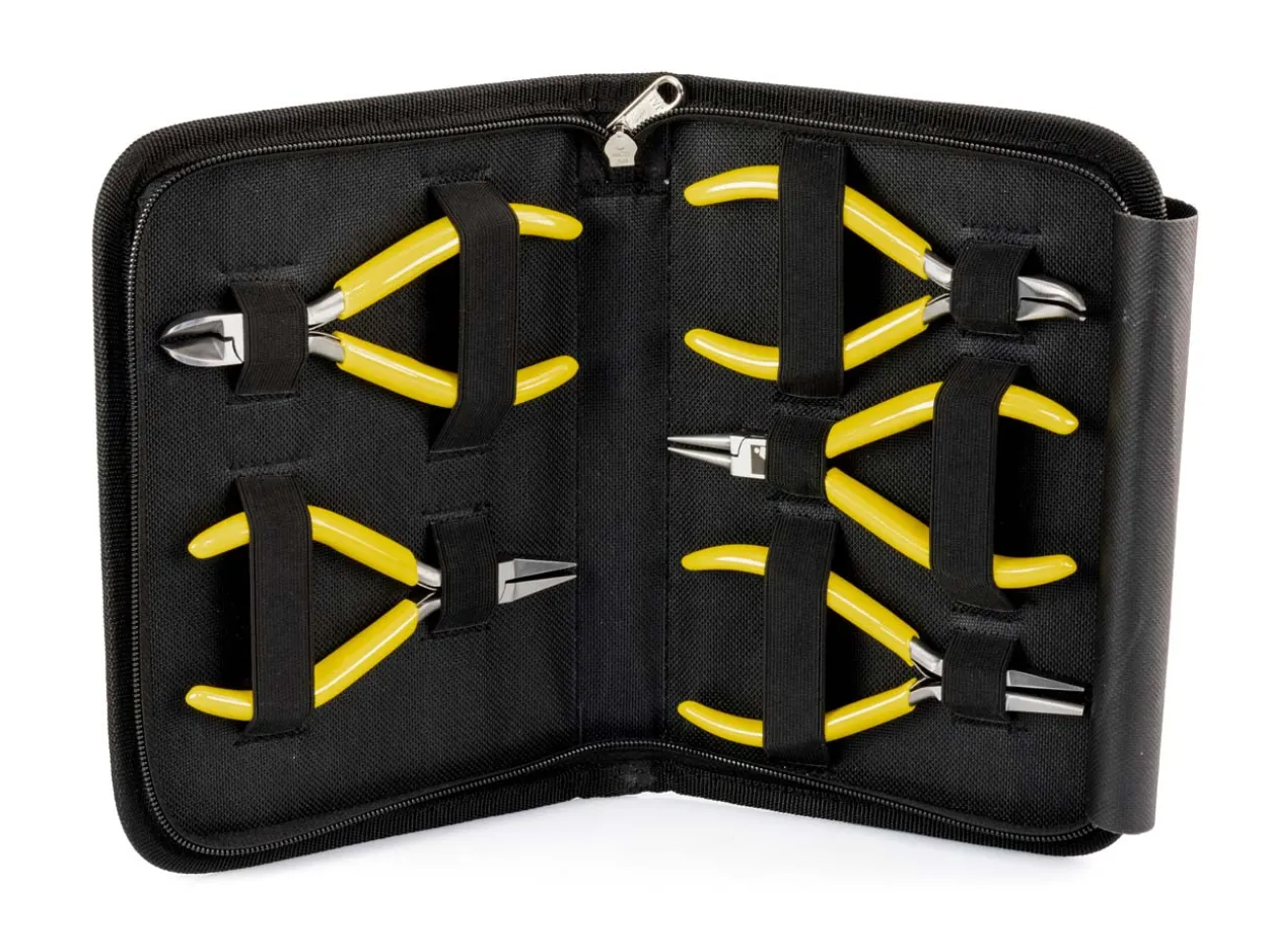 Bench Essentials By Cooksongold Zipper Case With 5 Pliers - Mixed Set