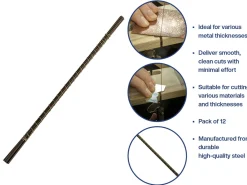 Bench Essentials By Cooksongold Saw Blades Grade 2/0, Bundle Of 12