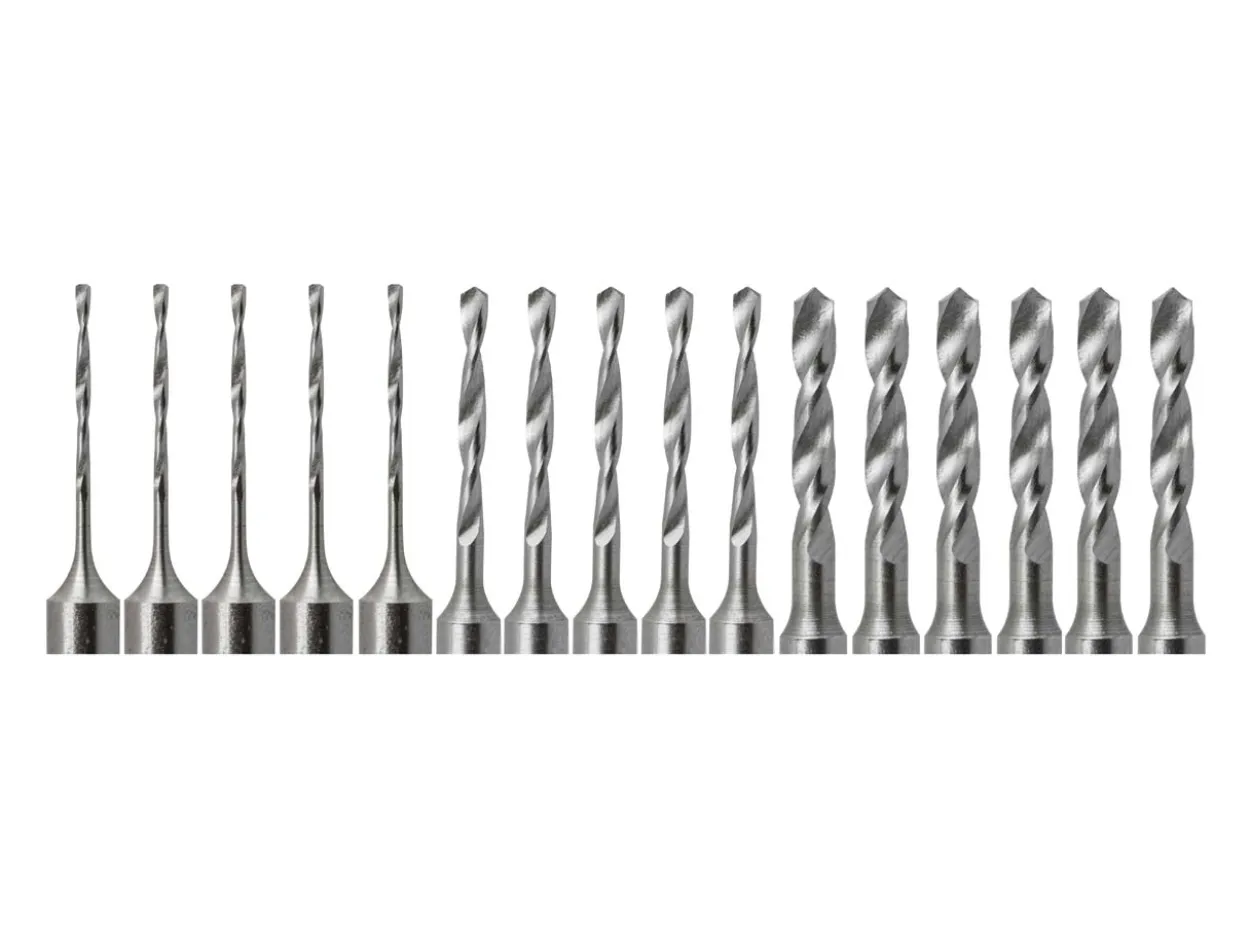 Bench Essentials By Cooksongold Shank Drill Set 0.5 - 2.3mm