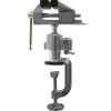Bench Vice, Swivel Action With Rubber Jaws And G Clamp