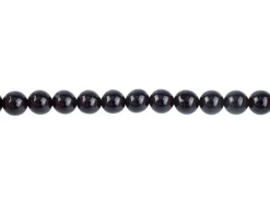 Black Agate Semi Precious Round Beads 6mm 16"/40cm Strand