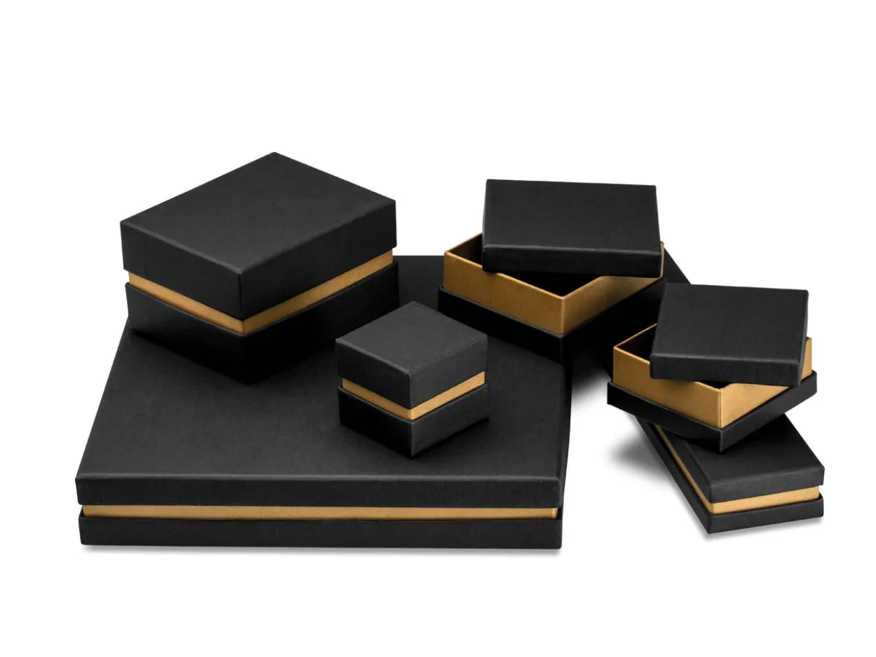 Black And Gold Metallic Small Universal Box