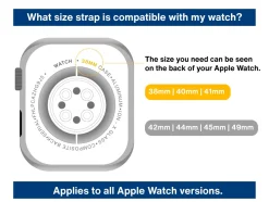 Black And Orange Dual Tone Silicone Strap For Apple Watch, Compatible With 38/40/41mm Models