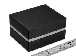 Black And Silver Metallic Bangle Box