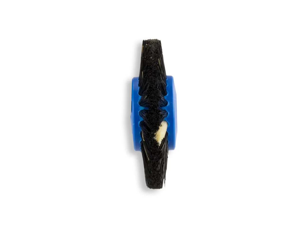 Black Bristle Lathe Brush 56mm/2", Stiff, 3 Row, Converging
