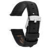 Black Capri Genuine Leather Watch Strap, 18mm