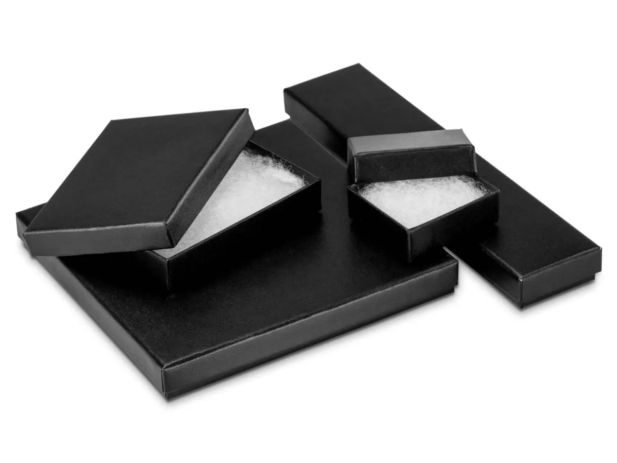 Black Card Boxes, Large, Pack of 4