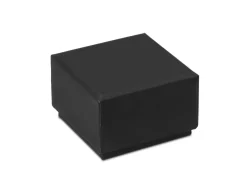 Black Card Soft Touch Ring Box