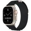 Black Fabric Strap For Apple Watch, Compatible With 42/44/45/49mm Models