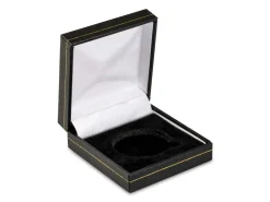 Black Leatherette Crown Coin Box