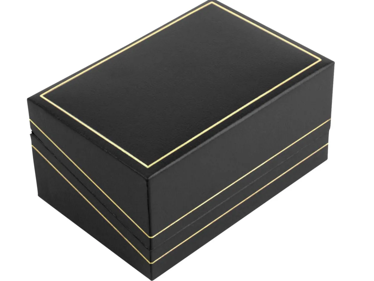 Black Leatherette Cufflink Box