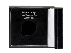 Black Leatherette Full Sovereign Coin Box