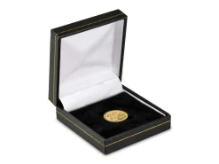 Black Leatherette Half Sovereign Coin Box