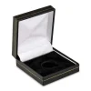 Black Leatherette Half Sovereign In Capsule Coin Box