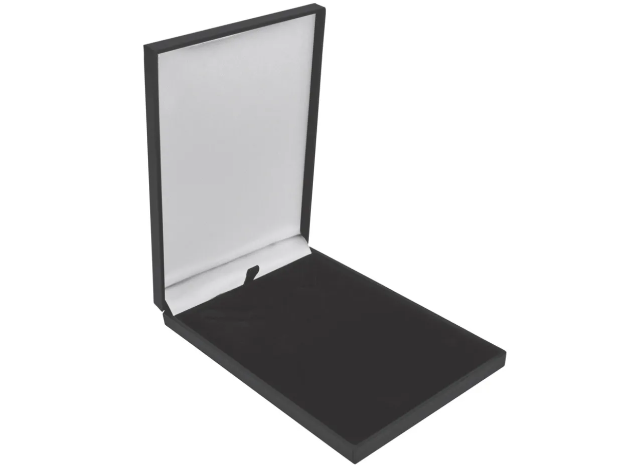 Black Leatherette Postal Necklace Box
