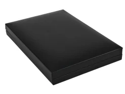 Black Leatherette Postal Necklace Box