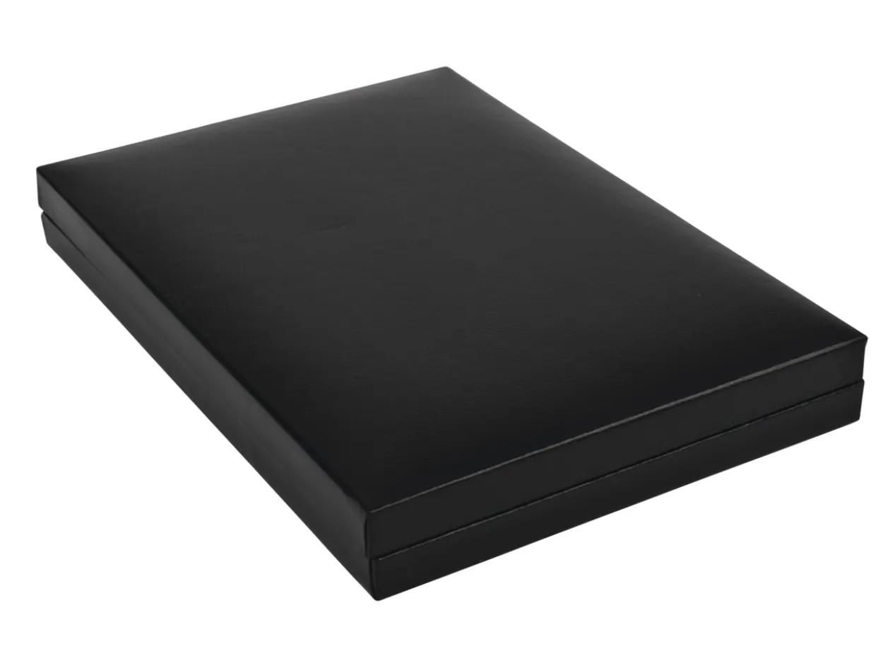 Black Leatherette Postal Necklace Box