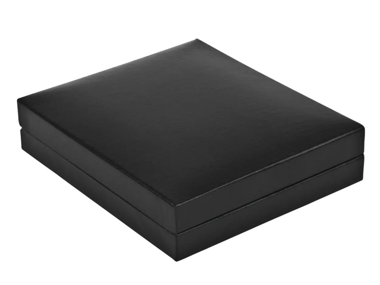Black Leatherette Postal Pendant Box
