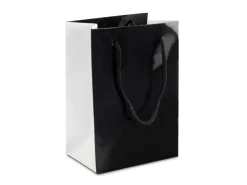Black Monochrome Gift Bag Small Pack of 10