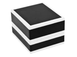 Black Monochrome Ring Box