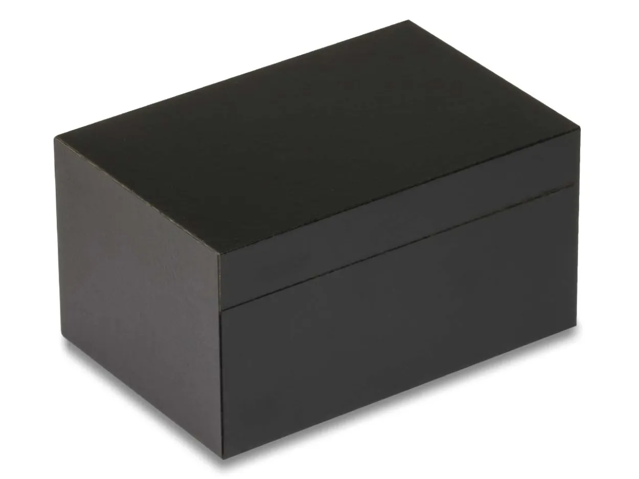 Black Seamless Double Ring/ Cufflink Box