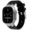 Black Silicone Strap For Apple Watch, Compatible With 38/40/41mm Models