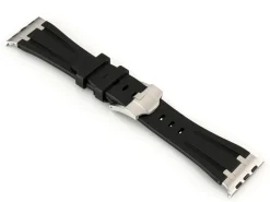 Black Silicone Strap For Apple Watch, Compatible With 38/40/41mm Models