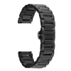 Black Stainless Steel Watch Bracelet, Centre Clasp, 20mm