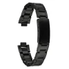 Black Stainless Steel Watch Bracelet, 12-16mm