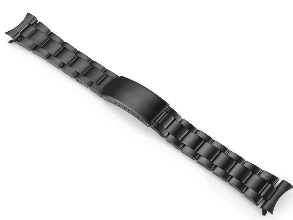 Black Stainless Steel Watch Bracelet, 12-16mm