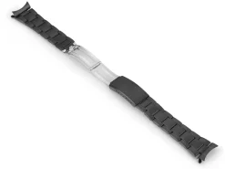 Black Stainless Steel Watch Bracelet, 12-16mm