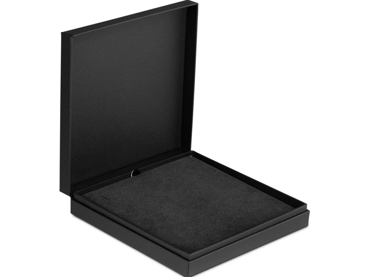 Black Textured Eco Necklace Box