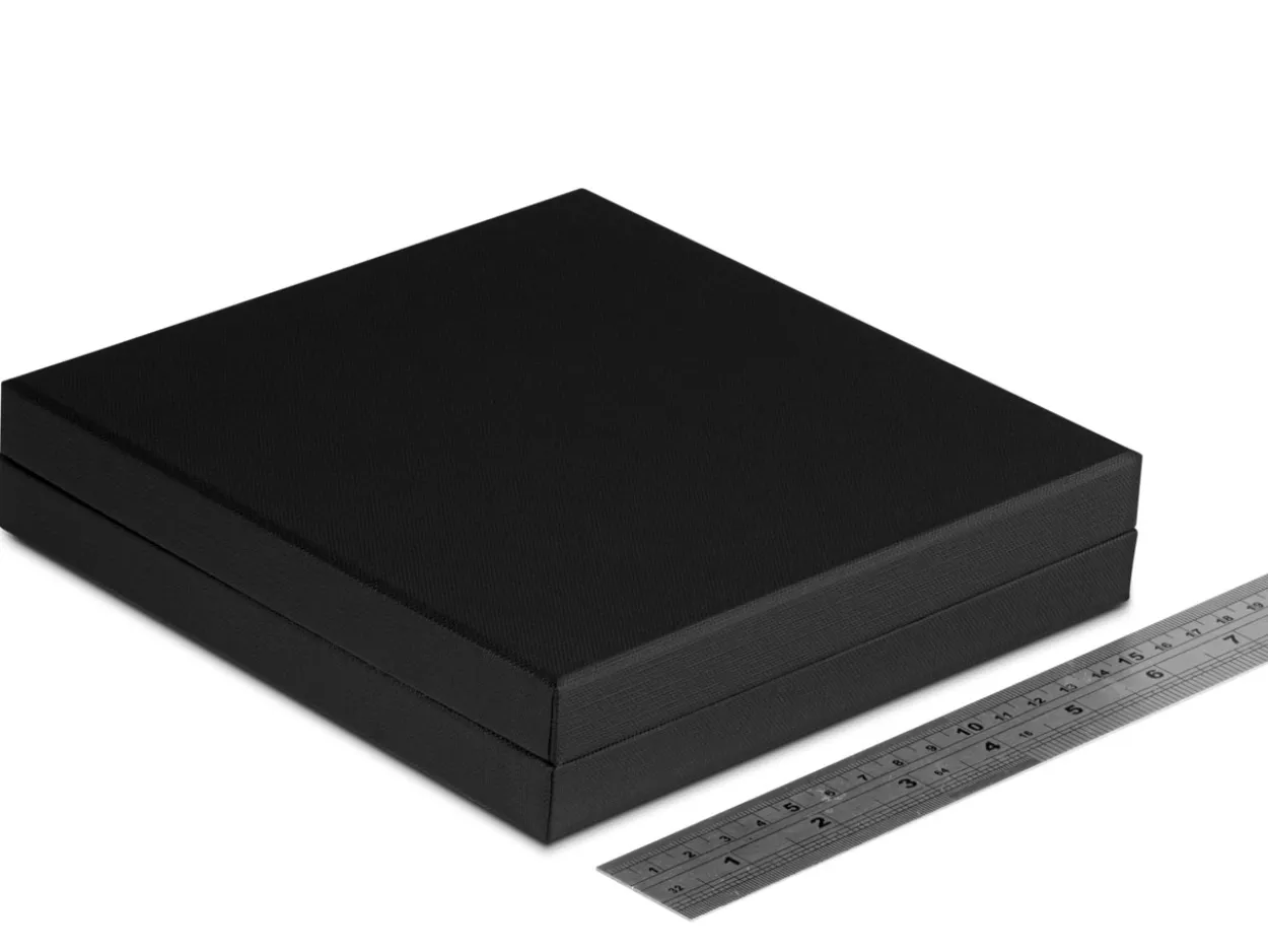 Black Textured Eco Necklace Box