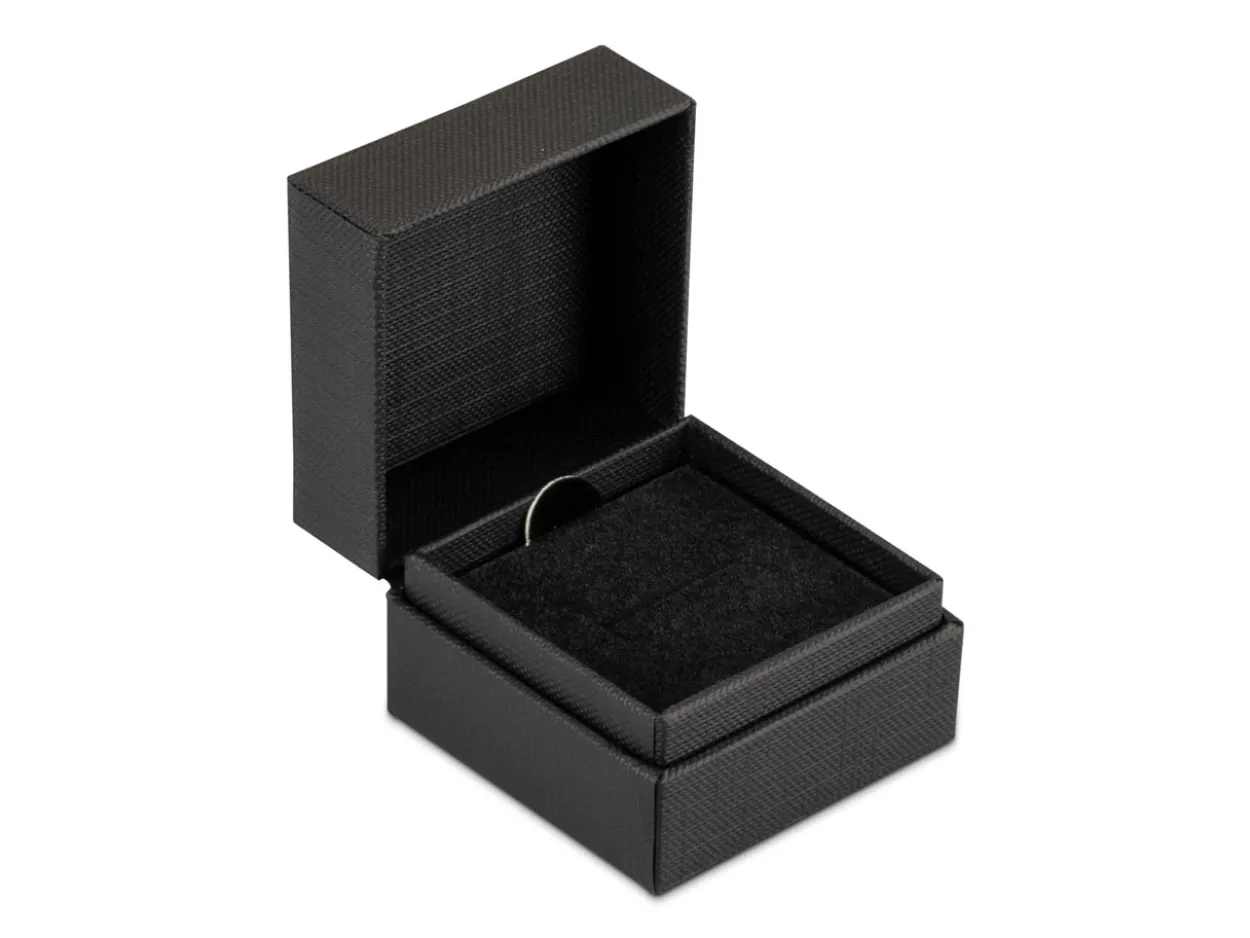 Black Textured Eco Ring Box