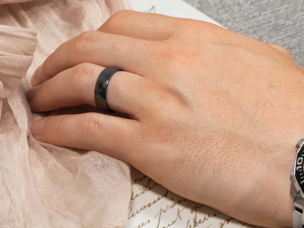 Black Zirconium Court Polished Wedding Ring 4.0mm, Size K, 1.6mm Wall
