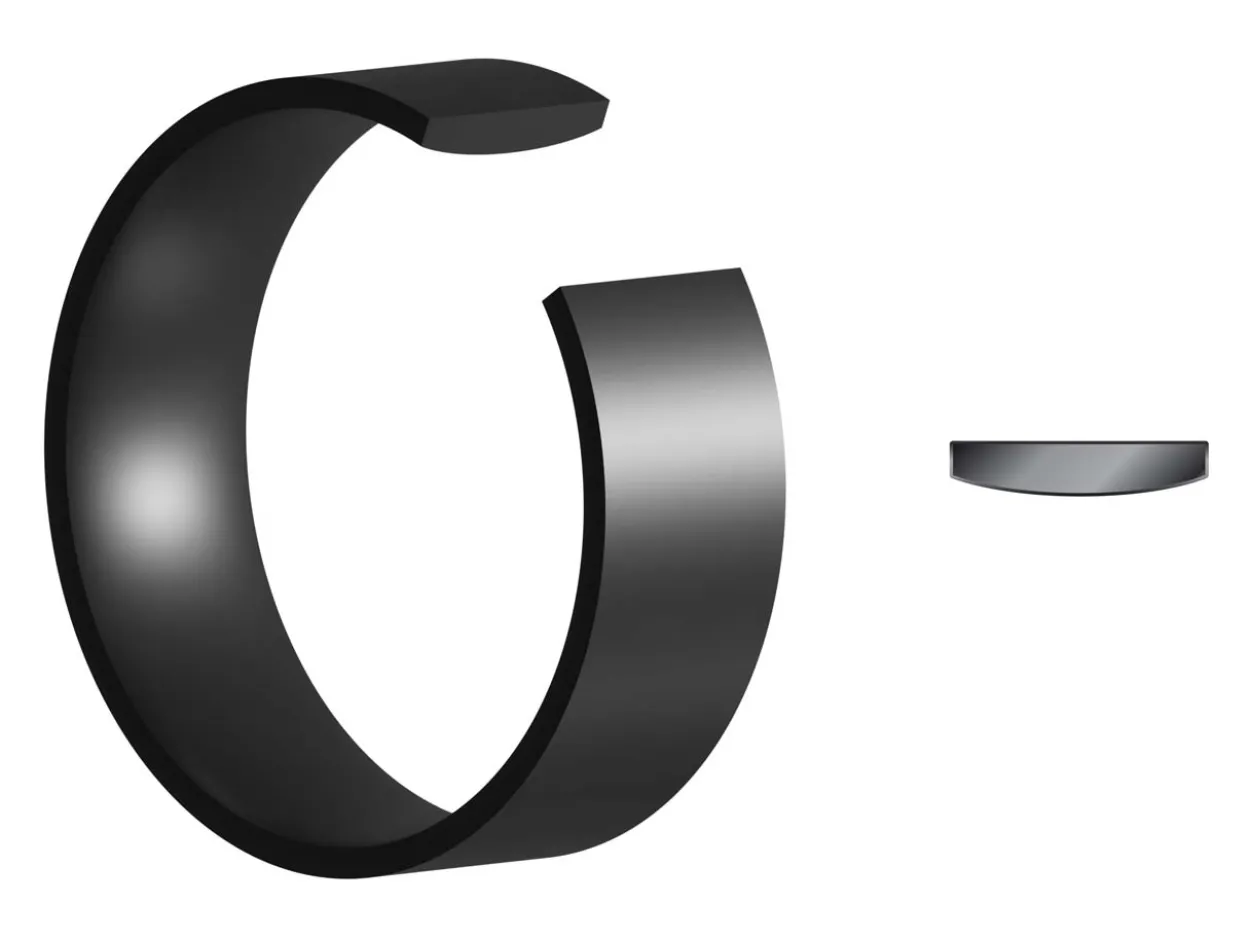 Black Zirconium Flat Court Easy Fit Polished Wedding Ring 5.0mm, Size T, 1.8mm Wall