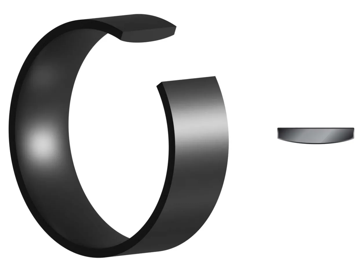 Black Zirconium Flat Court Easy Fit Polished Wedding Ring 5.0mm, Size O, 1.8mm Wall