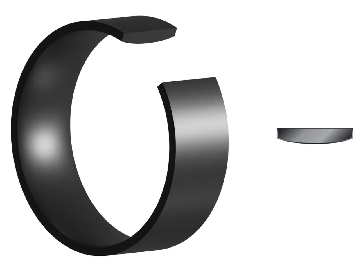 Black Zirconium Flat Court Easy Fit Polished Wedding Ring 8.0mm, Size U, 2.0mm Wall