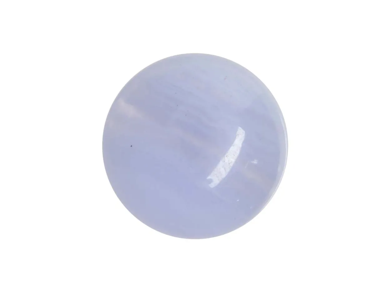 Blue Lace Agate, Round Cabochon 10mm