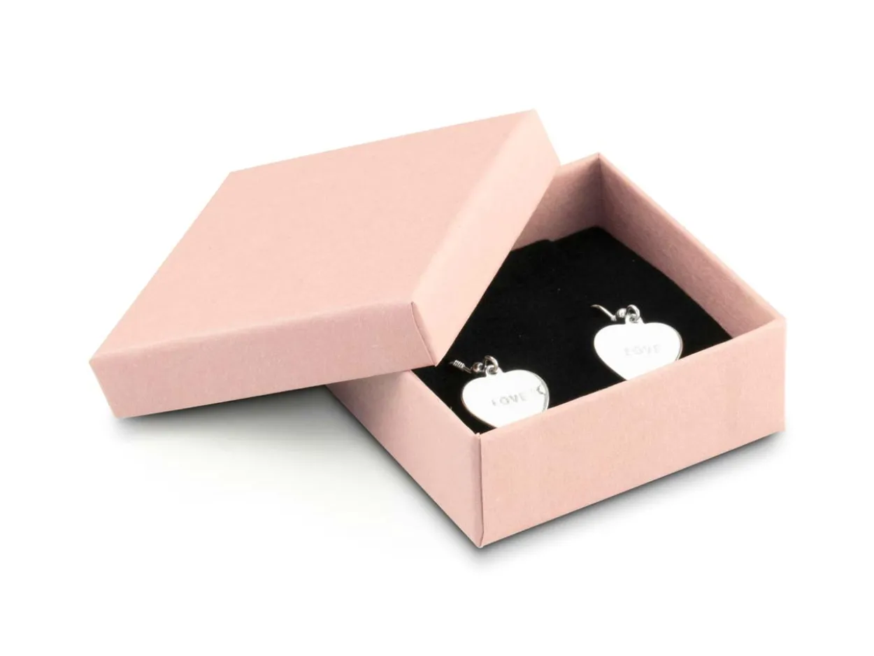 Blush Rose Card Earring Box