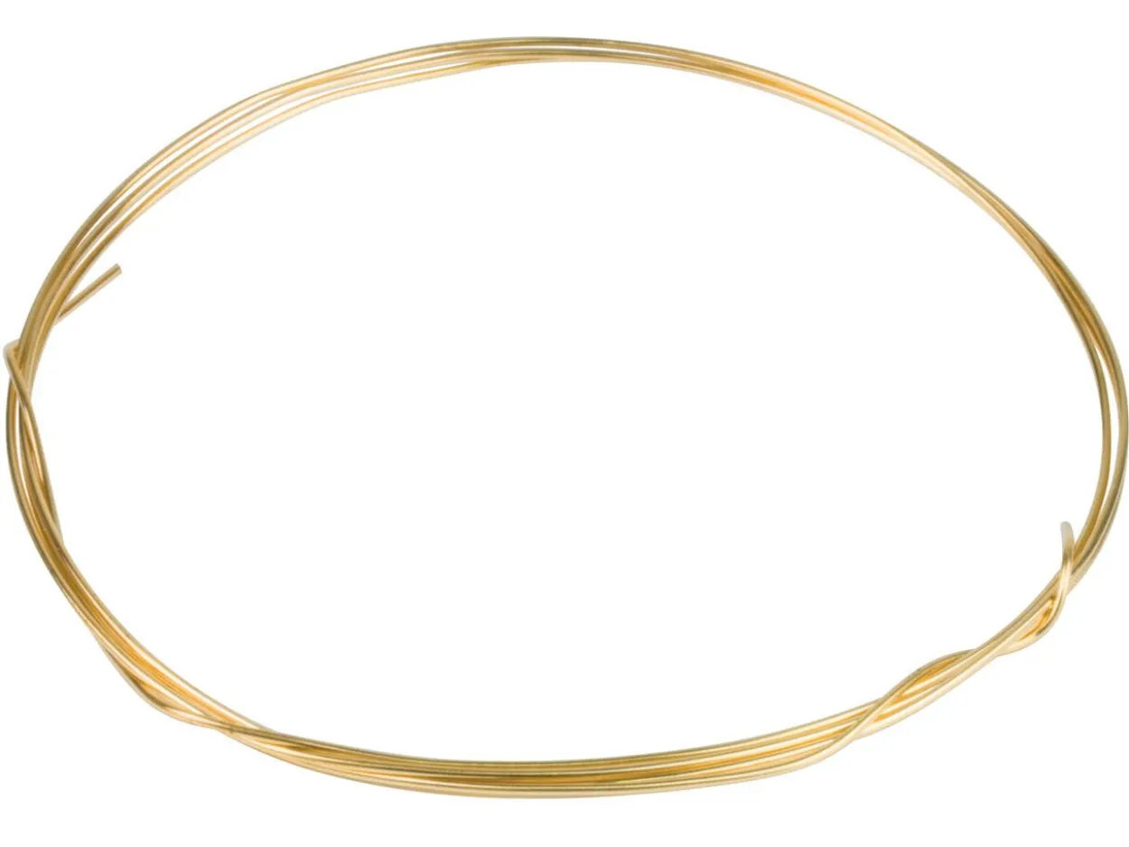 Brass Round Wire 0.9mm X 7.50m Half Hard