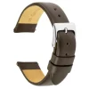 Brown Genuine Calf Leather Watch Strap, 16mm