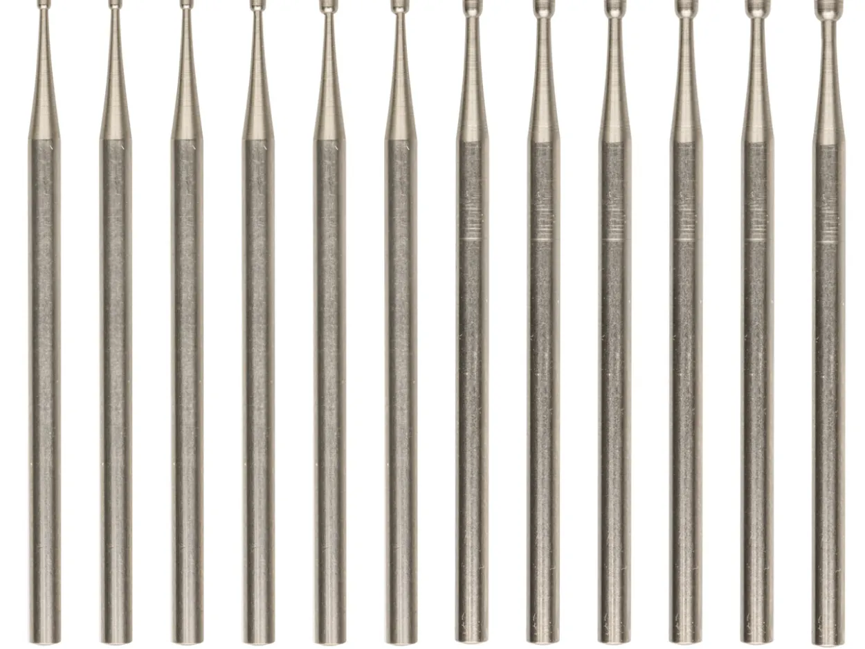 Busch Burr No.411 Cup Set Of 12 0.8mm - 1.9mm
