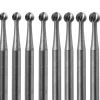 Busch Burr 1 Round Set Of 10 Burr Sizes 2.7-4.2