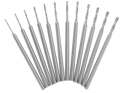 Busch 203 HSS Shank Drill Set Of 12, 0.5mm - 1.6mm