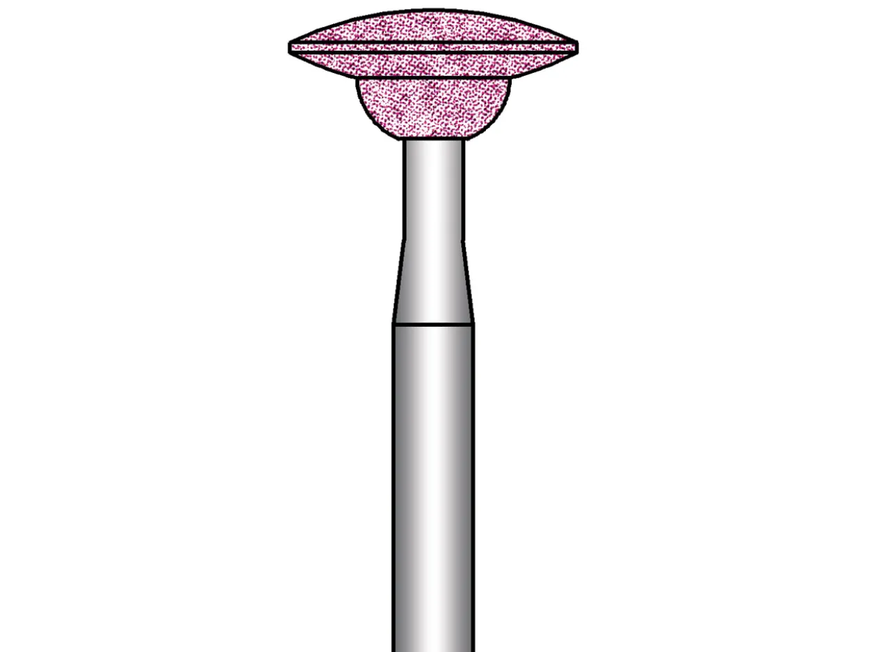 Busch Pink Carborundum Large Knife Abrasive 633 8.5mm