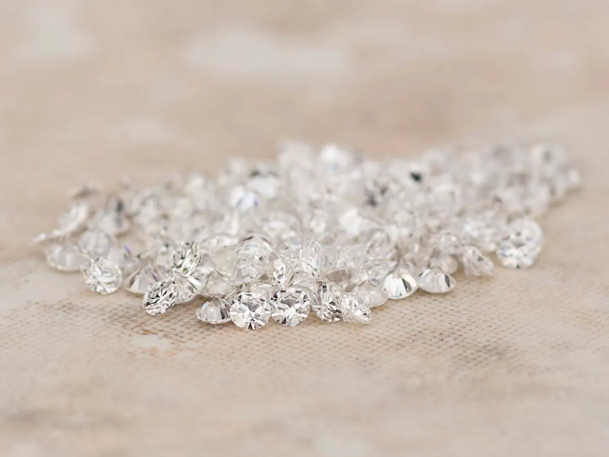 Charles And Colvard Moissanite, Forever One, Round Modified Brilliant, 1.4mm, Colour D - I