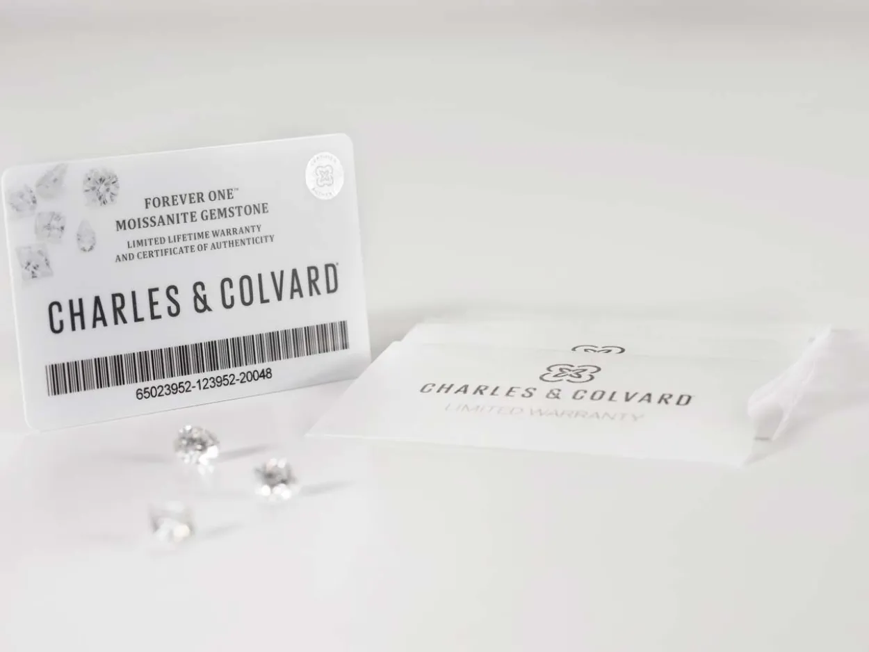 Charles And Colvard Moissanite, Forever One, Round Brilliant 8mm, Colour D E F